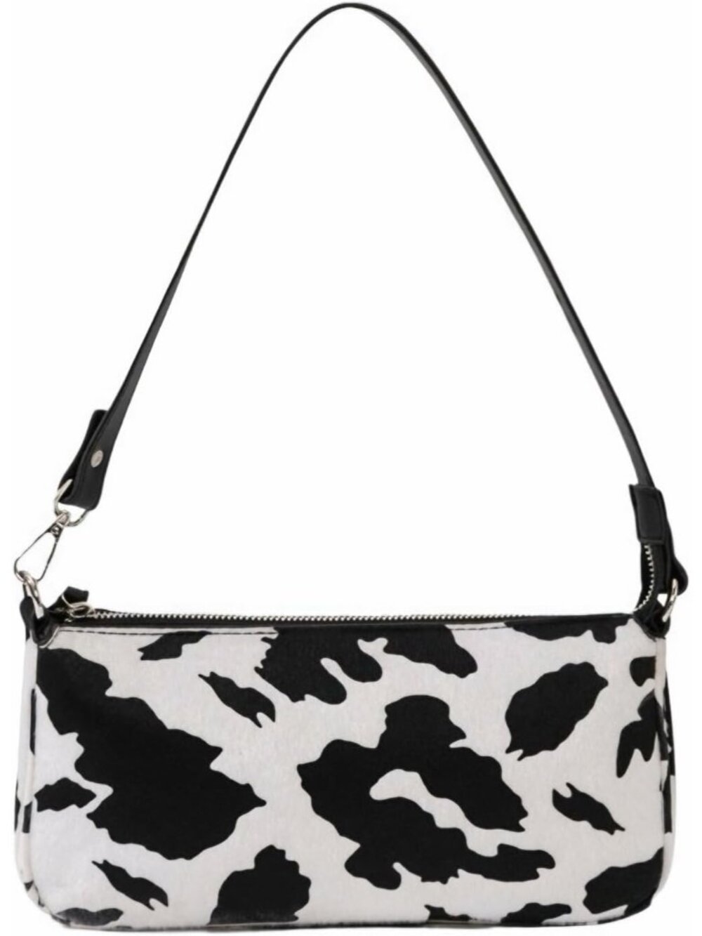 Cow Print Purses for Women,Cow Skin Pattern Leather Shoulder Bags,Leather Handba